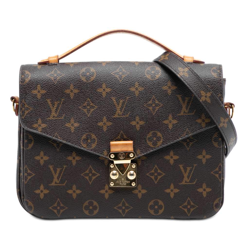 Louis Vuitton Monogram Pochette Metis Brown Very good - Front View