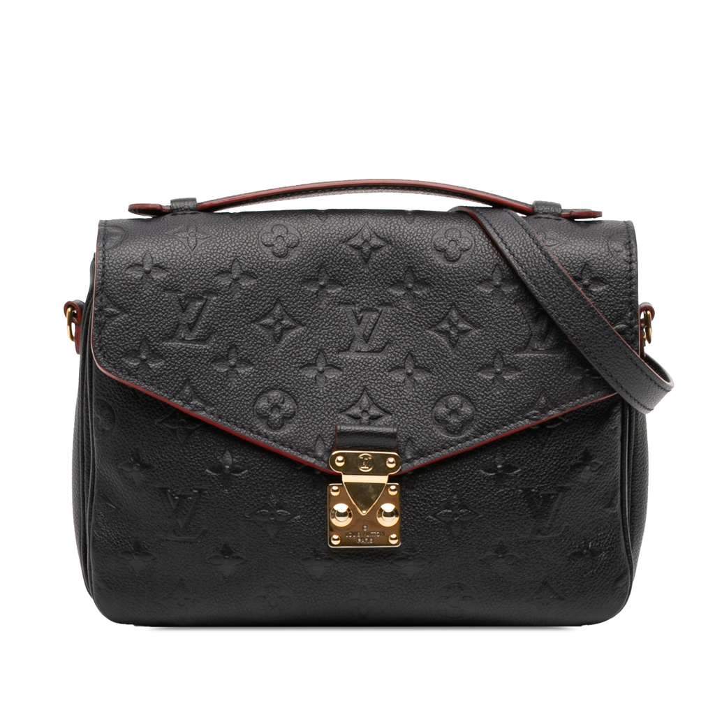 Louis Vuitton Monogram Empreinte Pochette Metis Blue Leather Very good - Front View