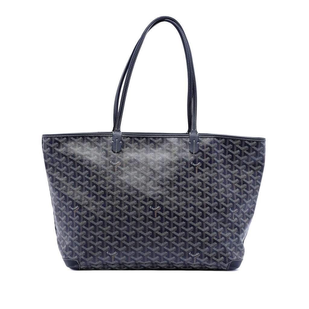 Goyard Goyardine Artois MM Blue Canvas Very good condition - Front View