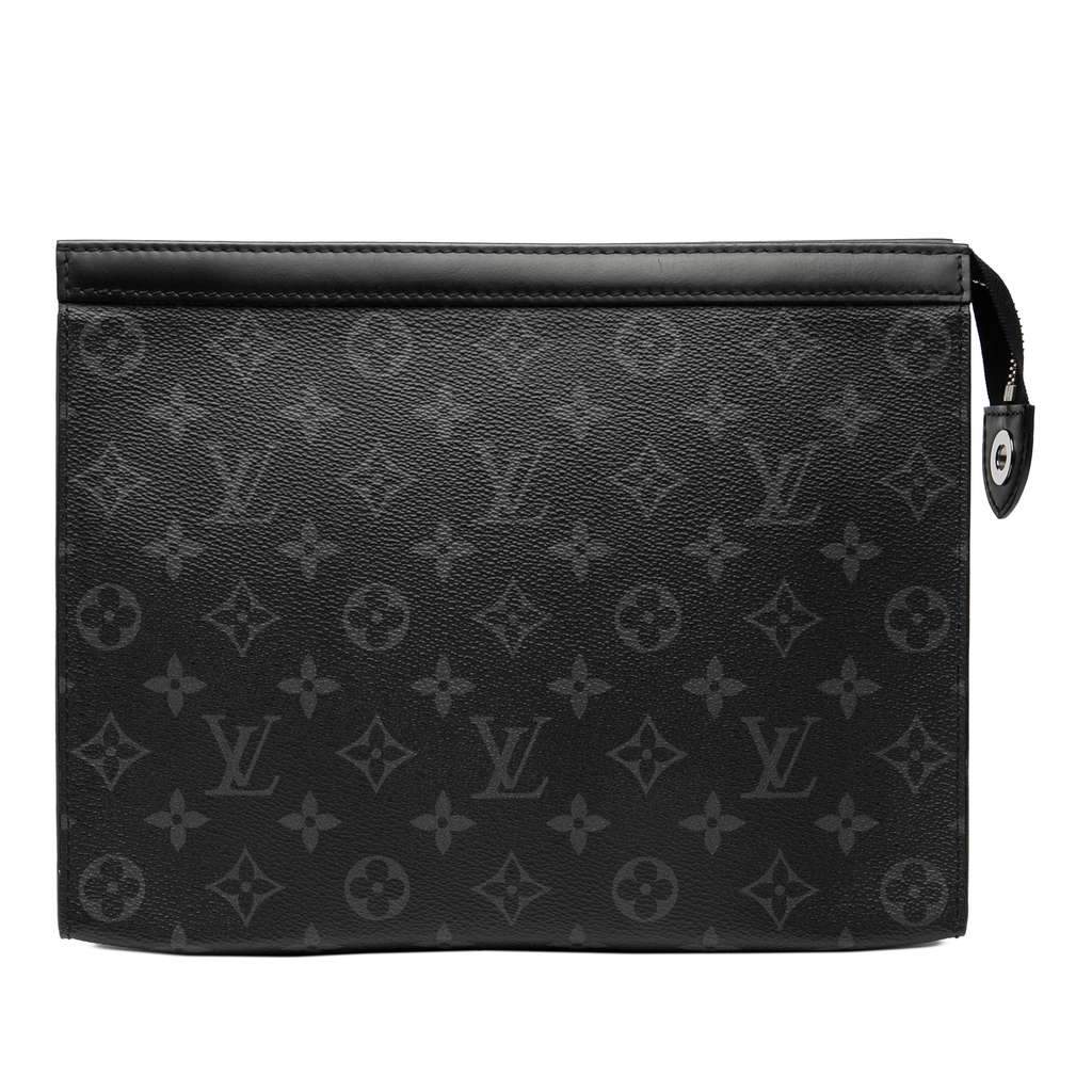 Louis Vuitton Monogram Eclipse Pochette Voyage MM Black Very good condition - Front View