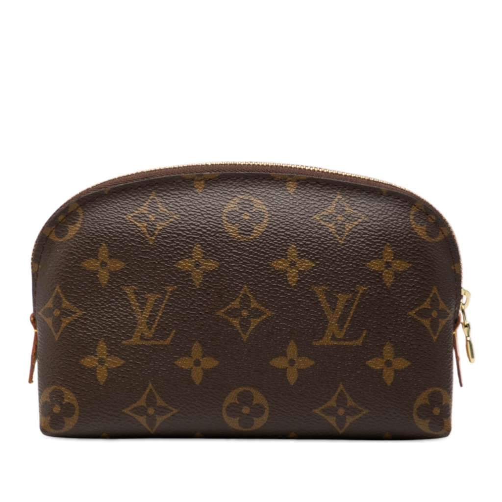 Louis Vuitton Monogram Cosmetic Pouch PM Brown Good - Front View