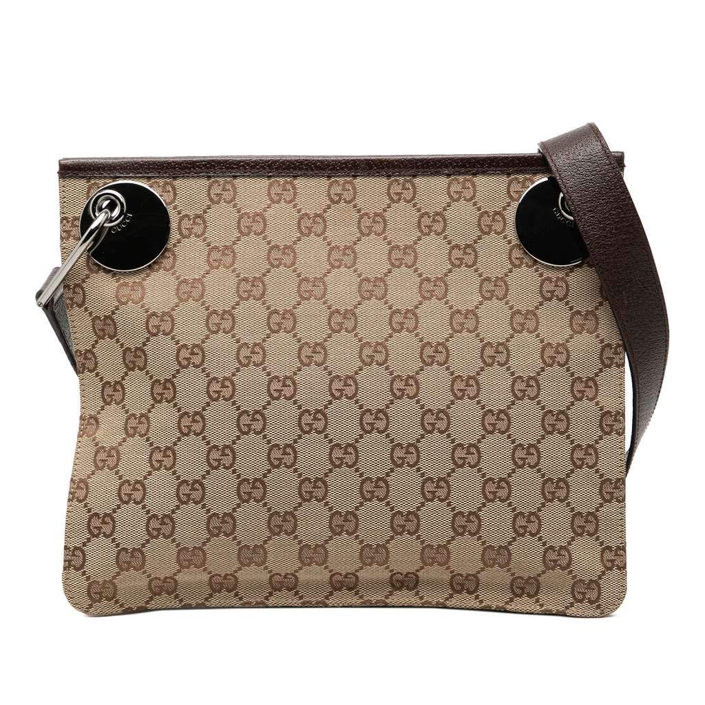 Gucci GG Canvas Eclipse Crossbody Brown Canvas Very good - Front View