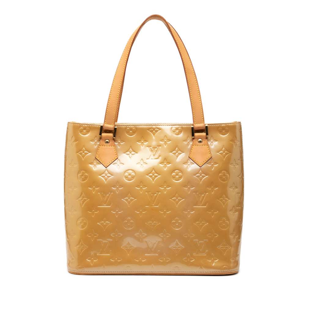 Louis Vuitton Monogram Vernis Houston Brown Leather Very good - Front View