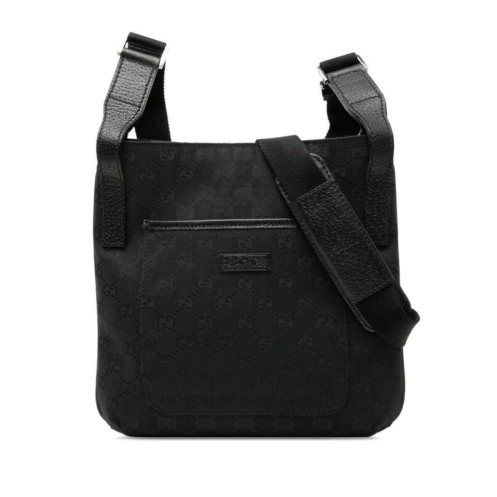 Gucci GG Canvas Crossbody Black Canvas Very good - Front View