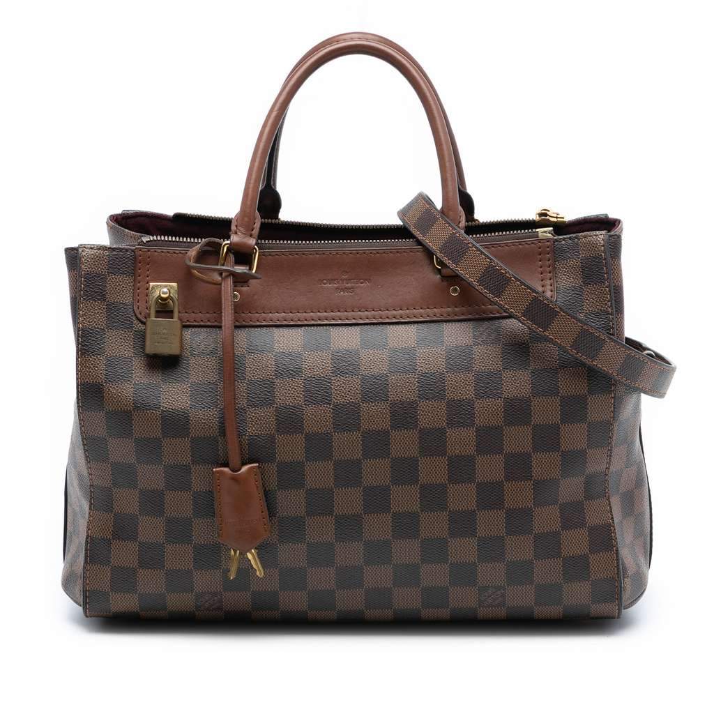 Louis Vuitton Damier Ebene Greenwich PM Brown Good condition - Front View