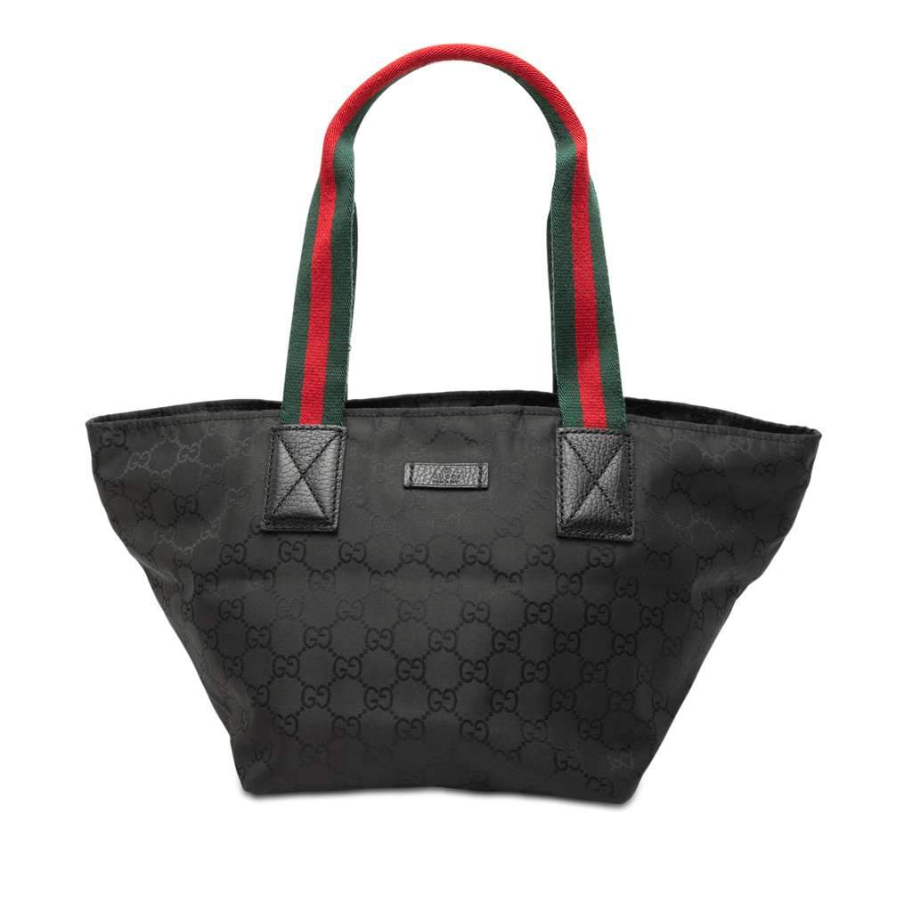 Gucci GG Nylon Web Tote Black Very good - Front View