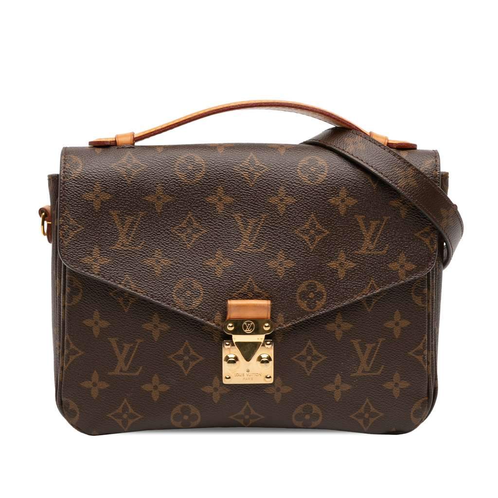 Louis Vuitton Monogram Pochette Metis Brown Very good - Front View