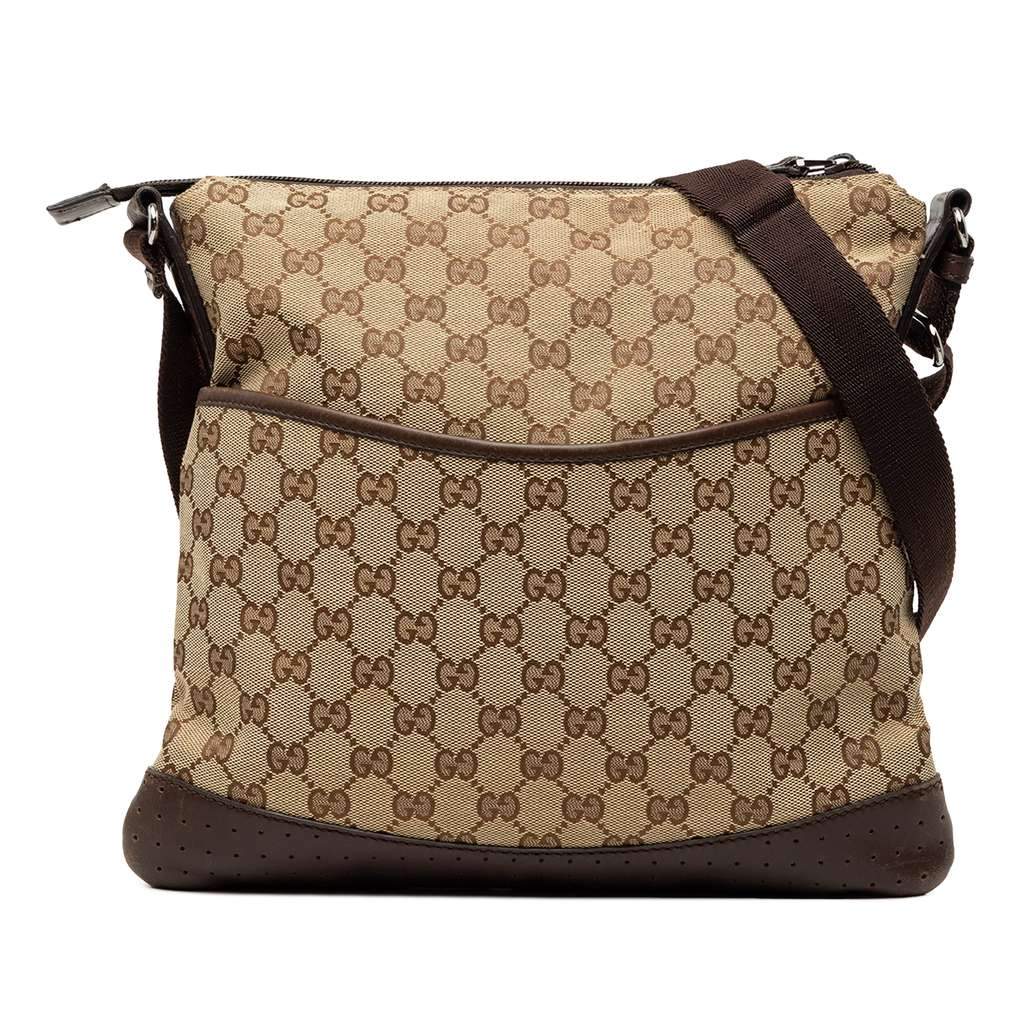 Gucci GG Canvas Crossbody Brown Canvas Very good - Front View