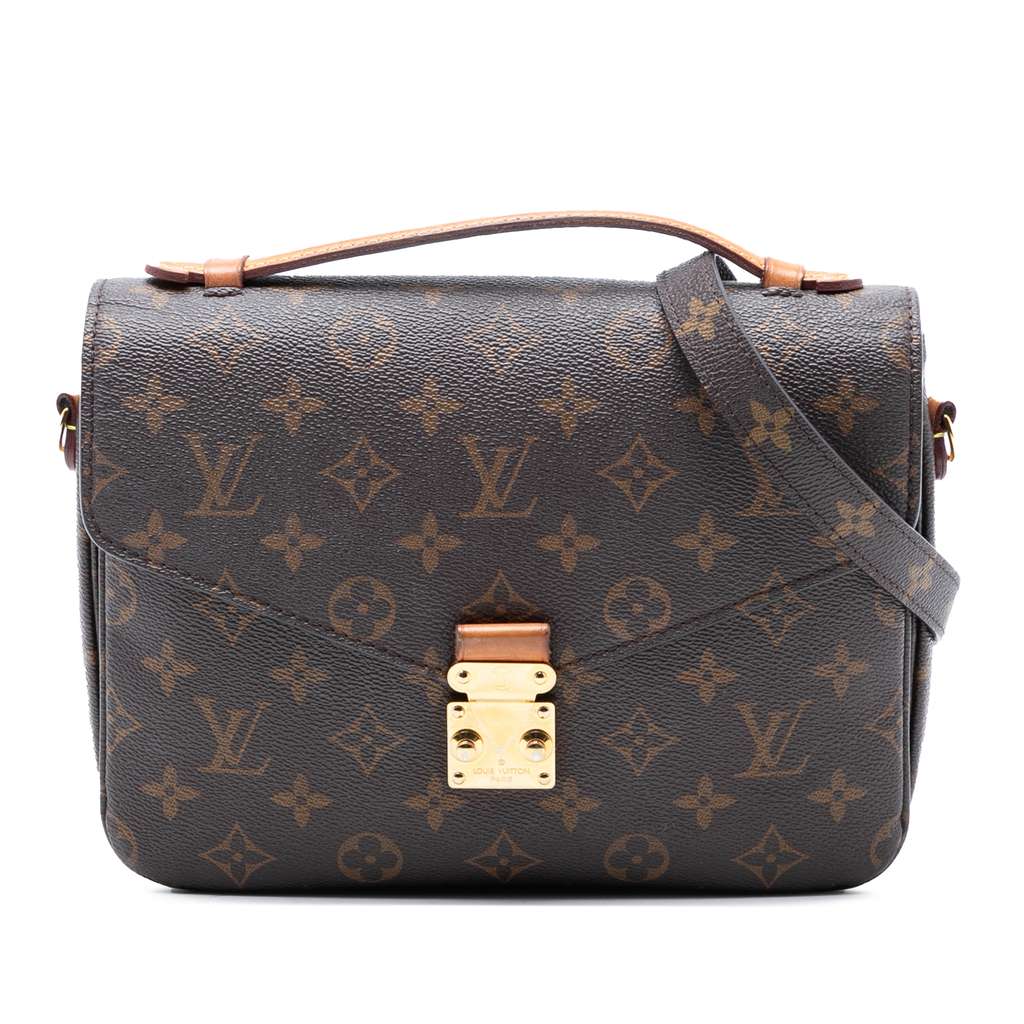 Louis Vuitton Monogram Pochette Metis Brown Very good - Front View