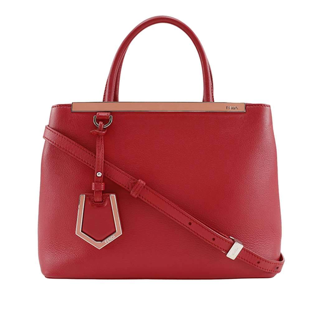 Fendi Leather Petite 2Jours Red Leather Very good - Front View