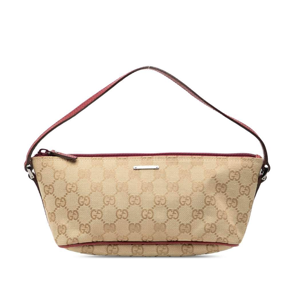Gucci GG Canvas Boat Brown Canvas Very good condition - Front View