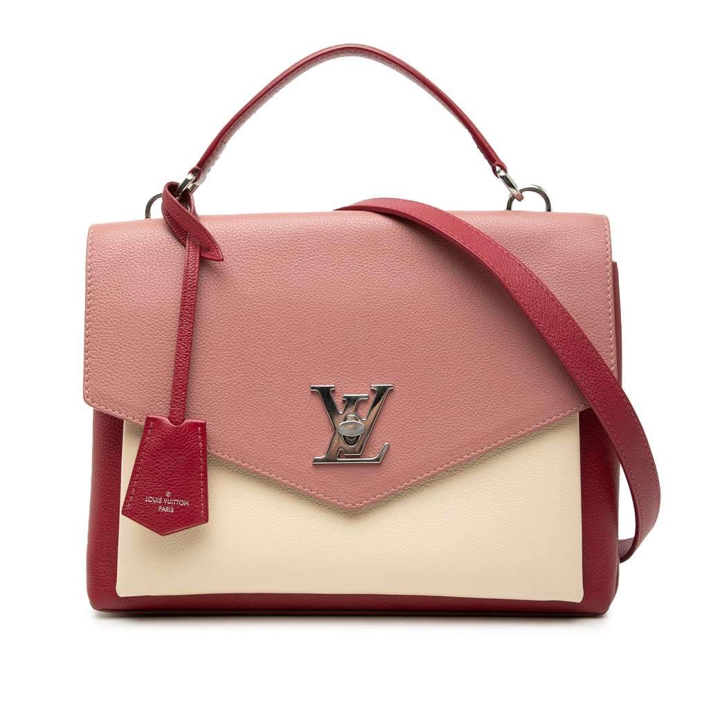 Louis Vuitton MyLockMe Handle Bag Pink Leather Good condition - Front View