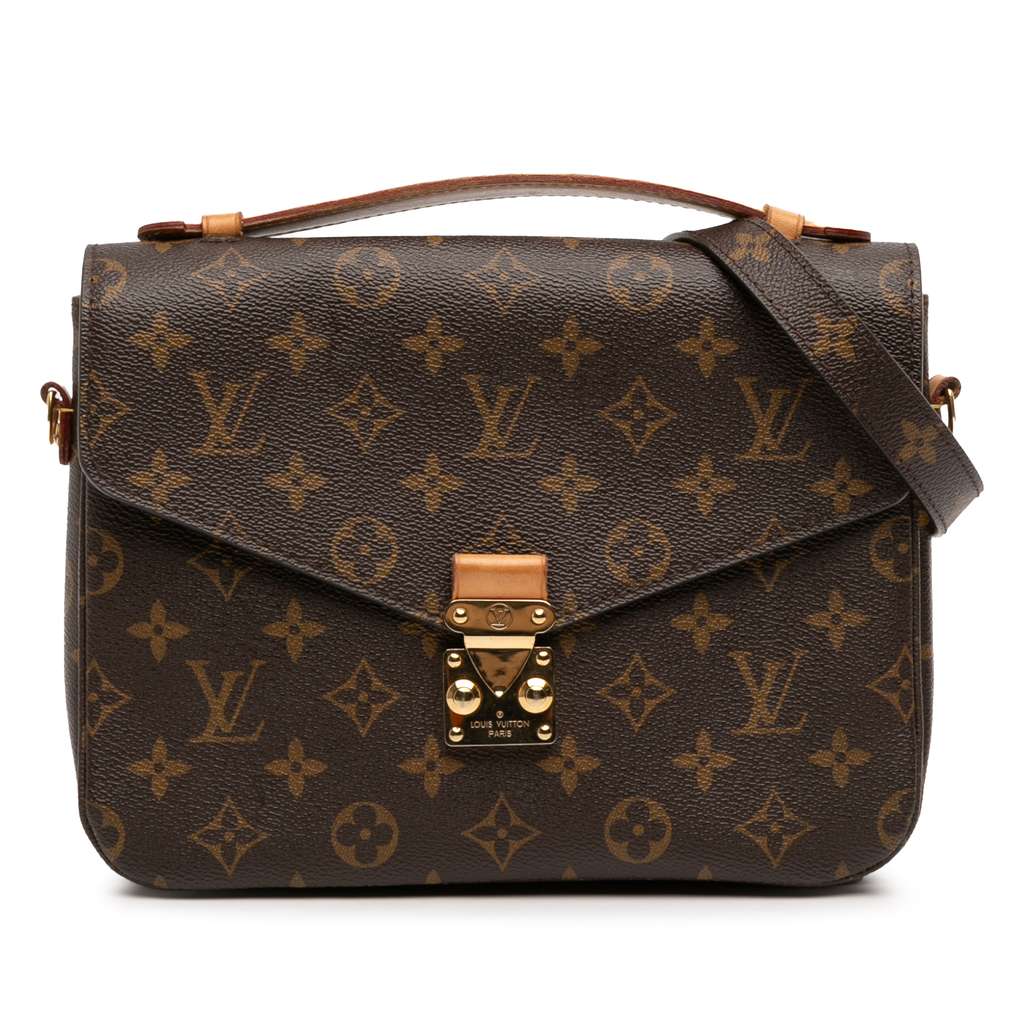Louis Vuitton Monogram Pochette Metis Brown Very good - Front View