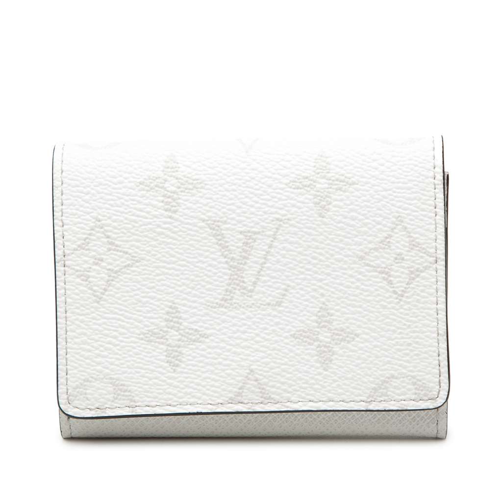 Louis Vuitton Monogram Enveloppe Carte de Visite White Very good - Front View