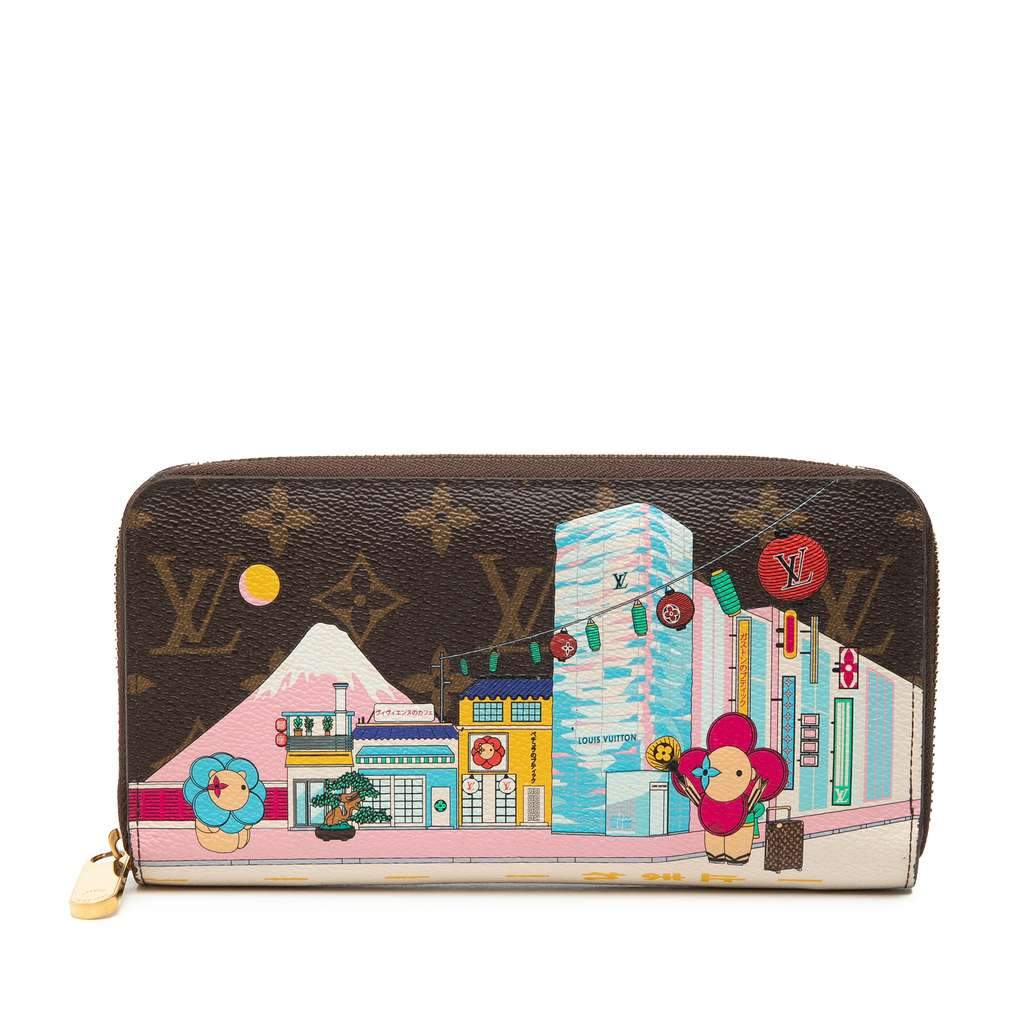 Louis Vuitton Monogram Vivienne in Tokyo Zippy Long Wallet Brown Very good - Front View