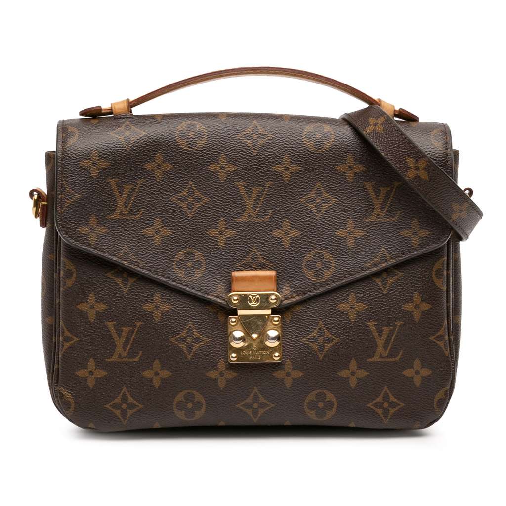 Louis Vuitton Monogram Pochette Metis Brown Very good - Front View