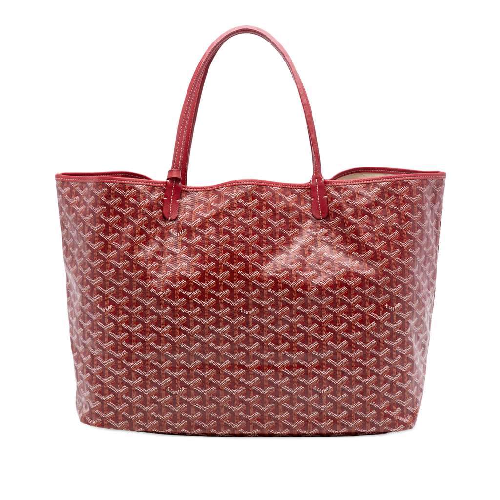 Goyard Goyardine Saint Louis GM Red Canvas Very good - Front View