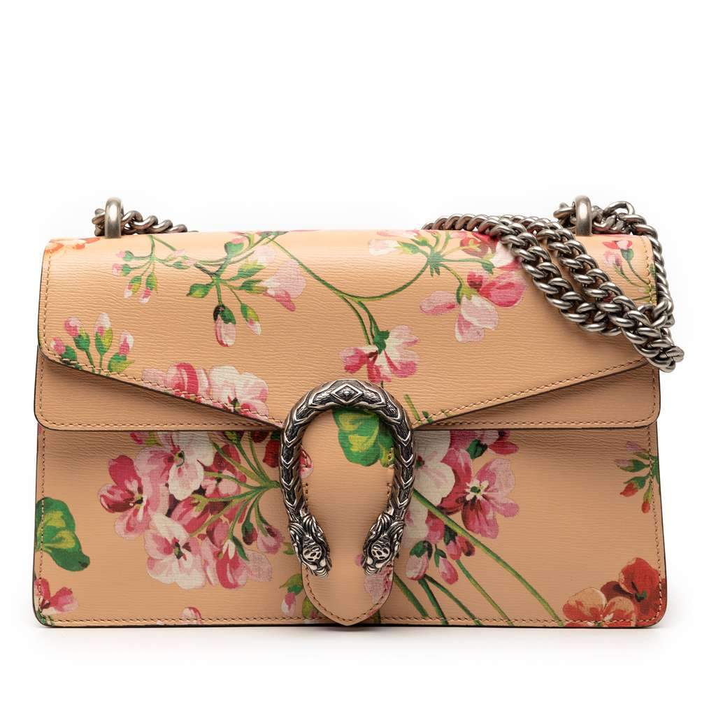 Gucci Medium Leather Blooms Dionysus Crossbody Orange Leather Very good - Front View