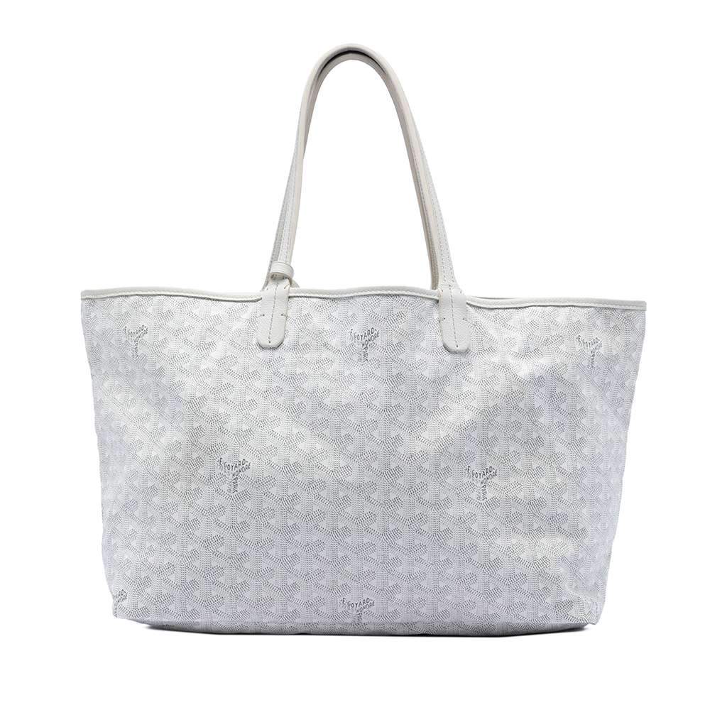 Goyard Goyardine Saint Louis PM White Canvas Very good condition - Front View