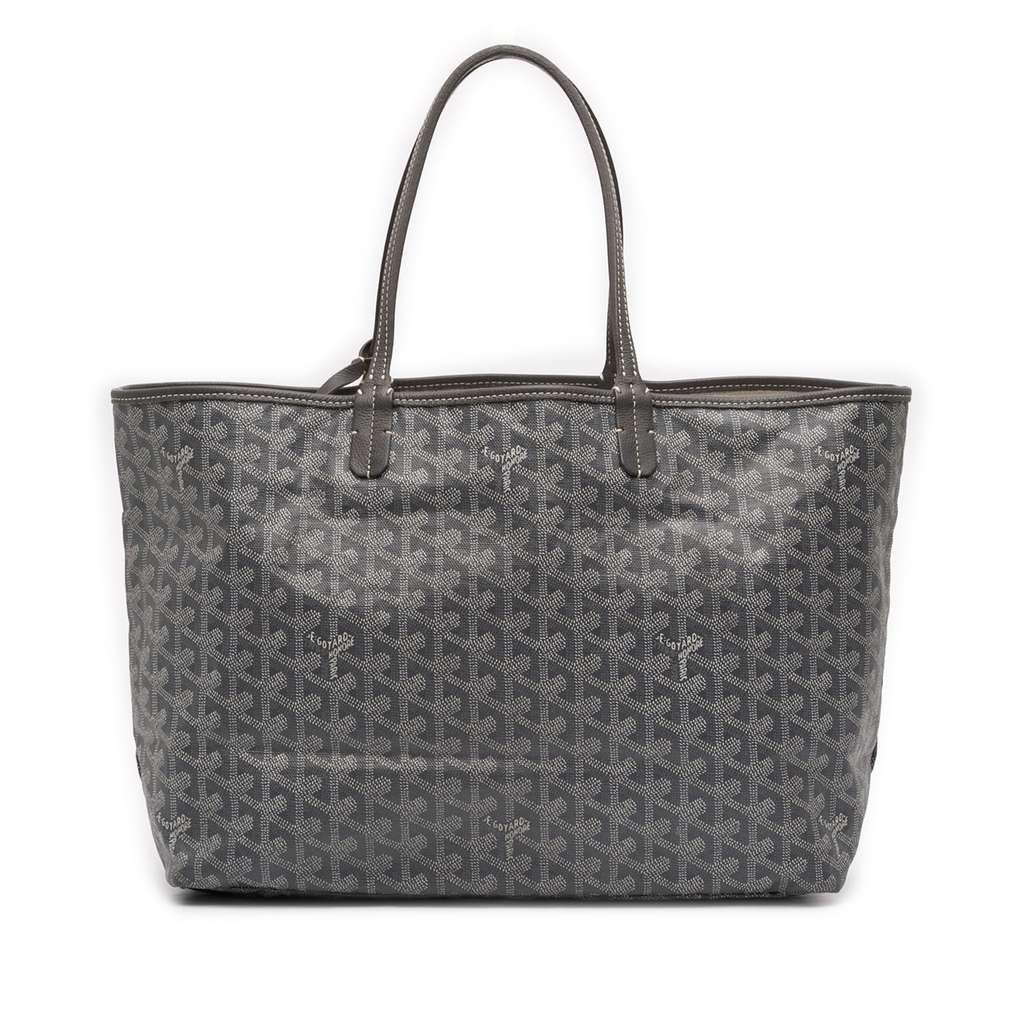 Goyard Goyardine Saint Louis PM Grey Canvas Very good condition - Front View