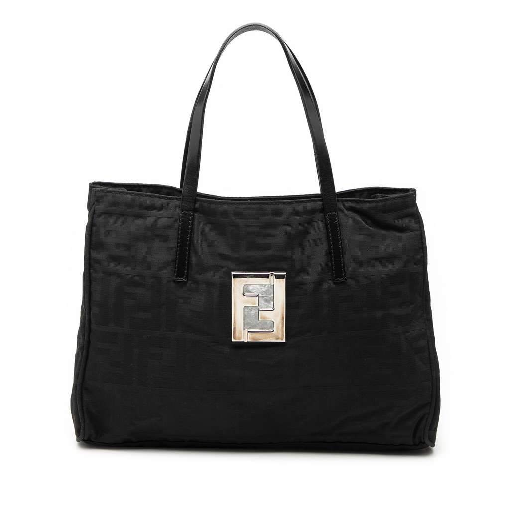 Fendi Zucca Canvas Tote Black Canvas Very good condition - Front View