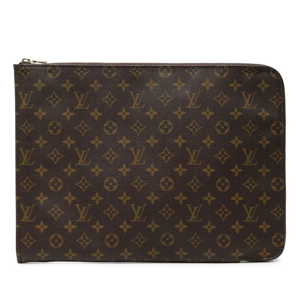 Louis Vuitton Monogram Poche Documents Portfolio Brown Very good condition - Front View