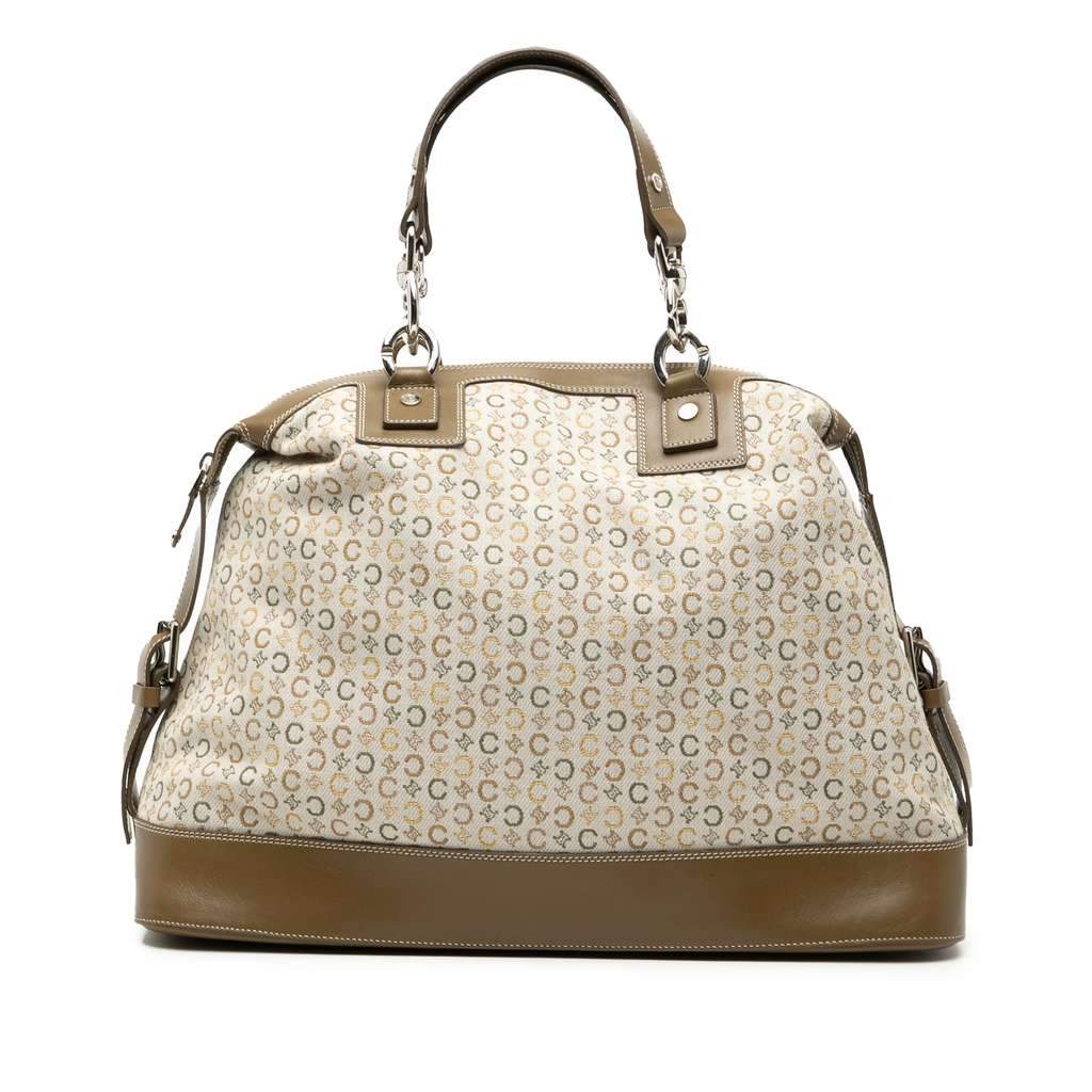 Celine C Macadam Canvas Handbag Brown Canvas Very good condition - Front View