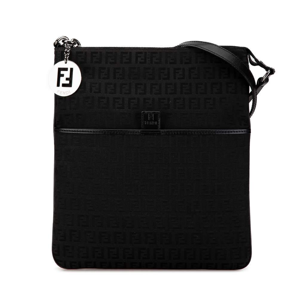 Fendi Zucchino Canvas Crossbody Black Canvas Very good condition - Front View