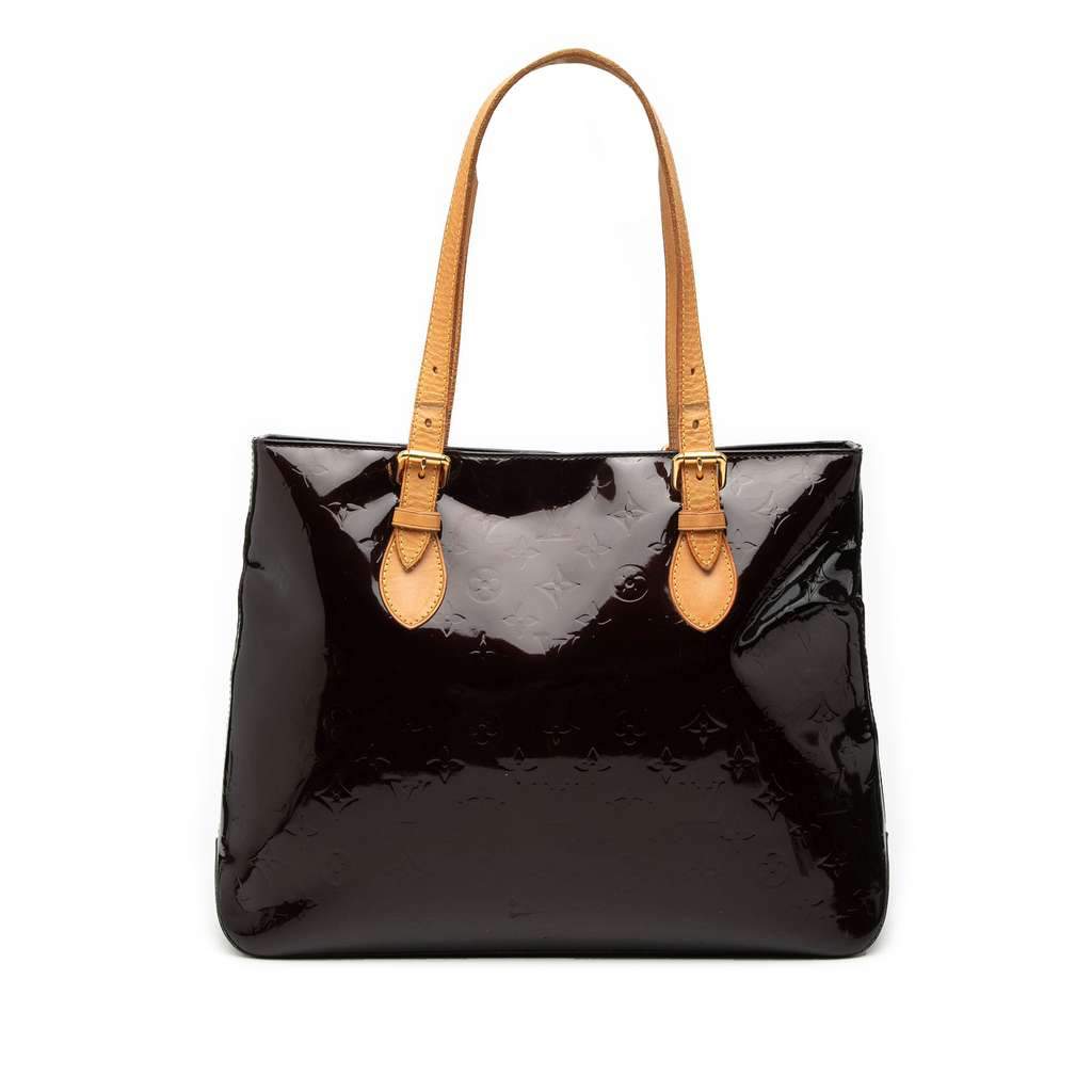 Louis Vuitton Monogram Vernis Brentwood Purple Leather Good condition - Front View