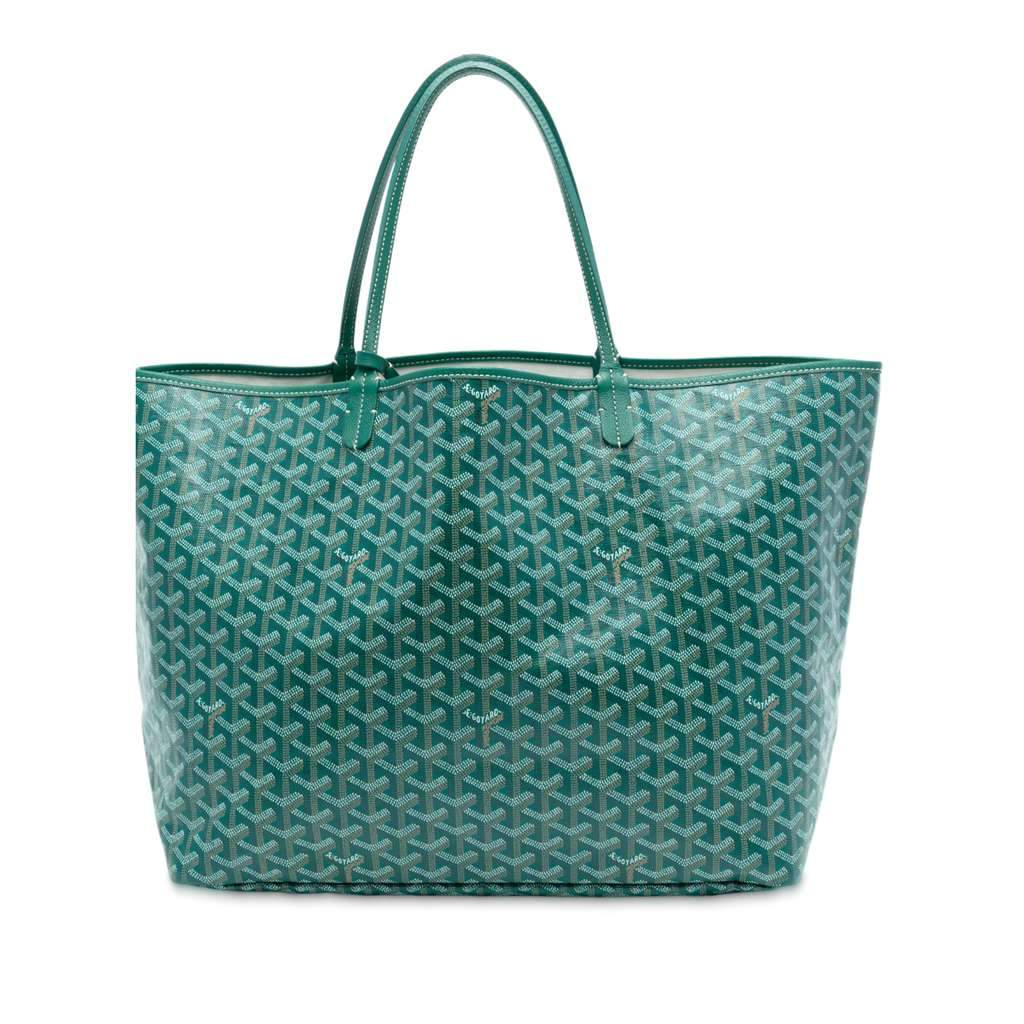 Goyard Goyardine Saint Louis GM Green Canvas Very good condition - Front View