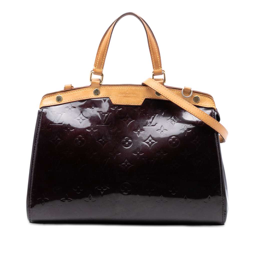 Louis Vuitton Monogram Vernis Brea MM Purple Leather Very good condition - Front View