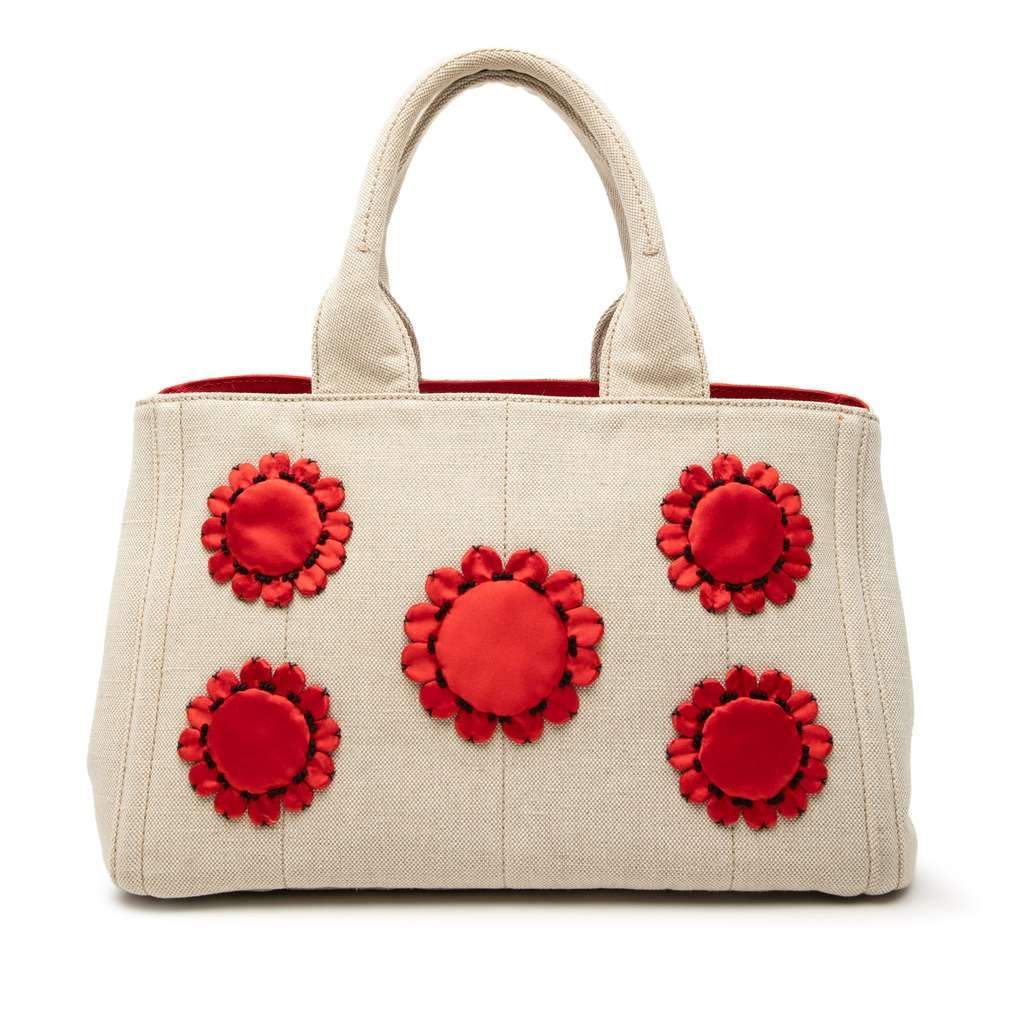 Prada Canvas Canapa Mistolino Tote Brown Canvas Very good condition - Front View