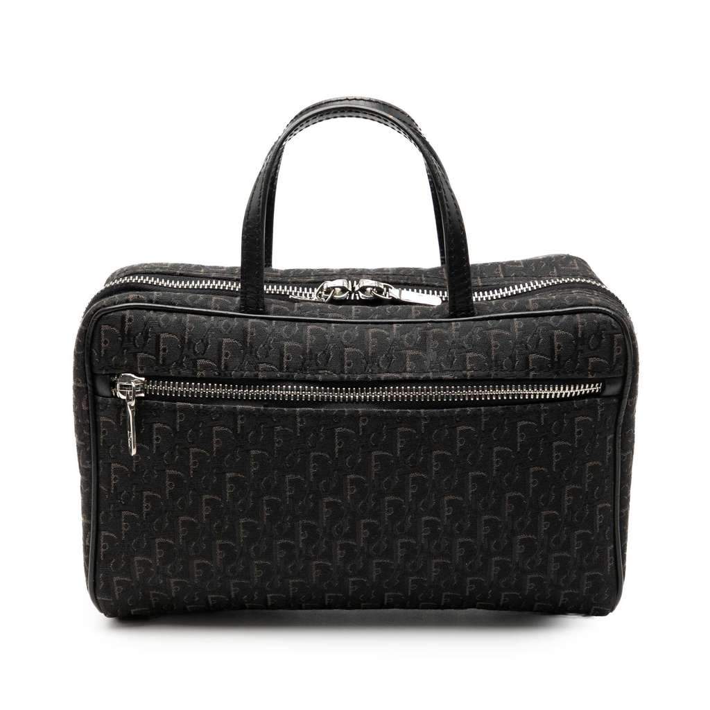 Dior Diorissimo Trotter Canvas Handbag Black Canvas Very good condition - Front View