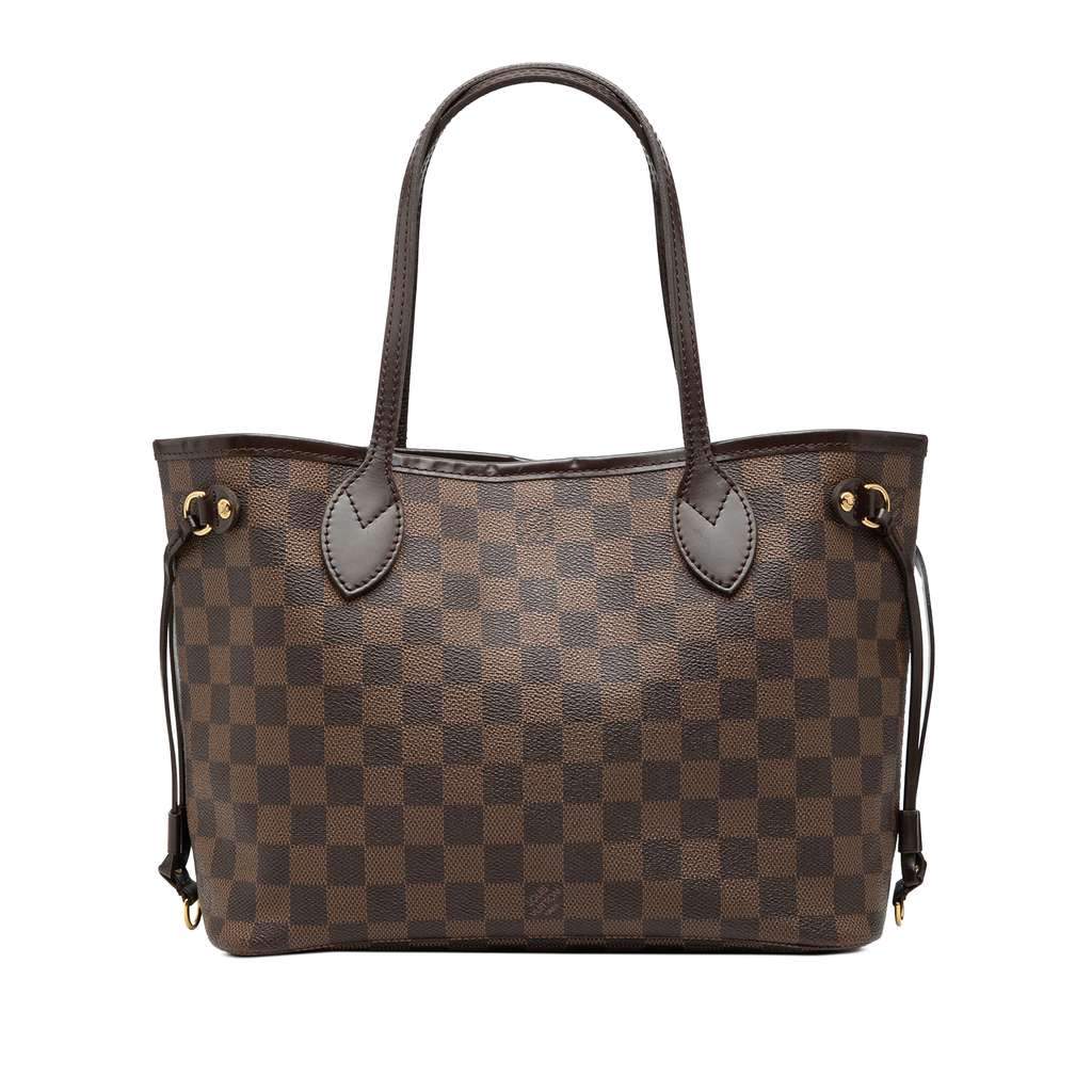 Louis Vuitton Damier Ebene Neverfull PM Brown Good condition - Front View
