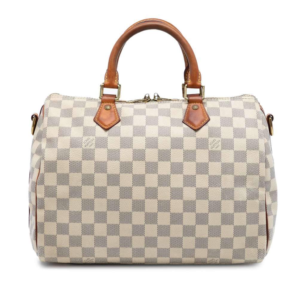 Louis Vuitton Damier Azur Speedy Bandouliere 30 White Very good condition - Front View
