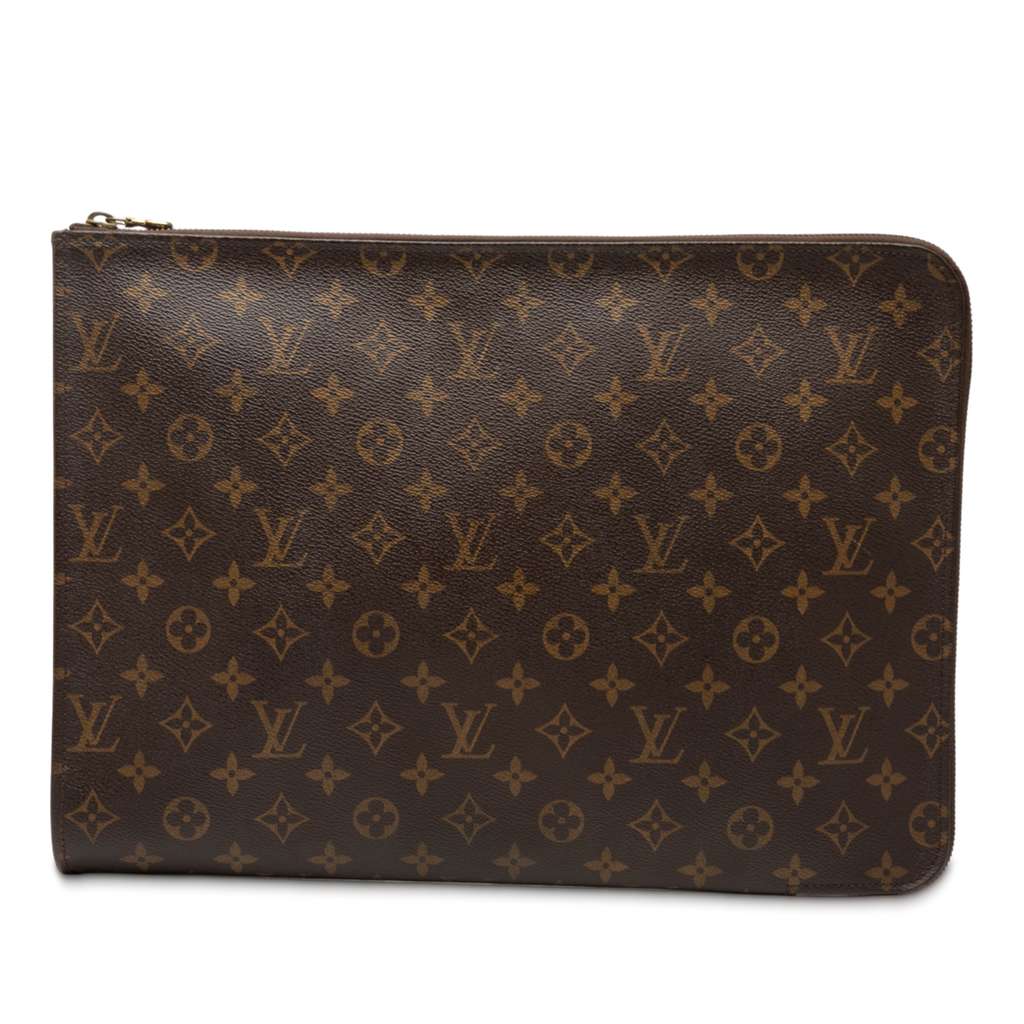 Louis Vuitton Monogram Poche Documents Portfolio Brown Good condition - Front View