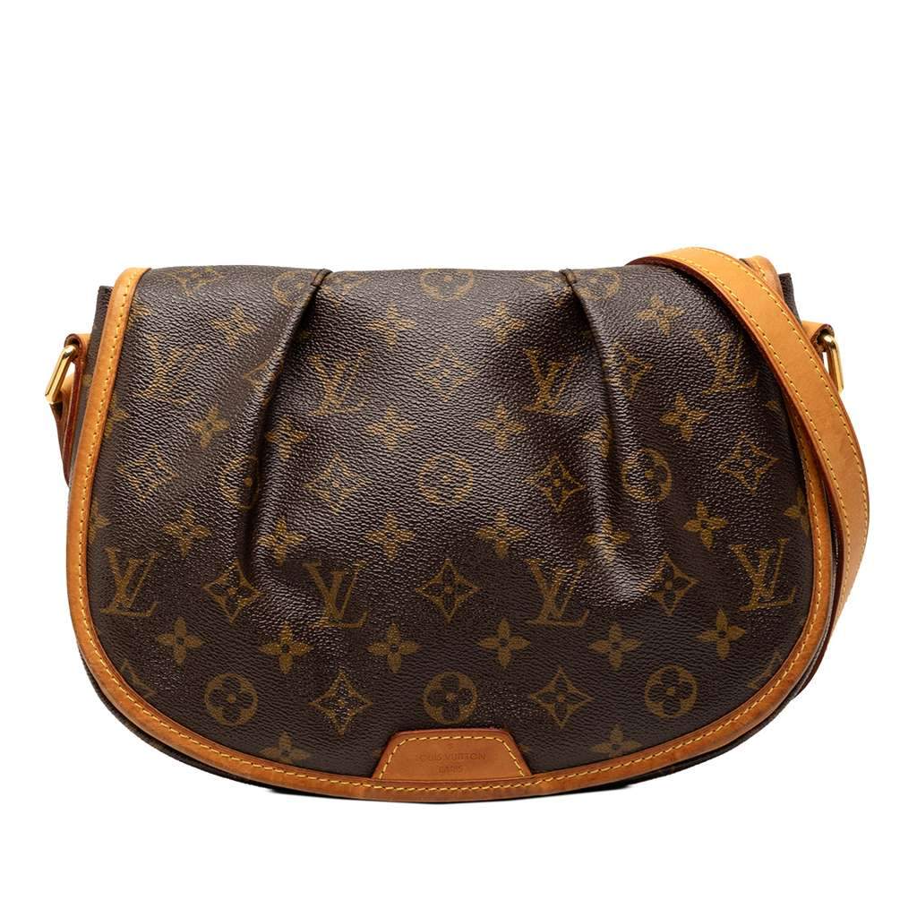 Louis Vuitton Monogram Menilmontant PM Brown Very good condition - Front View