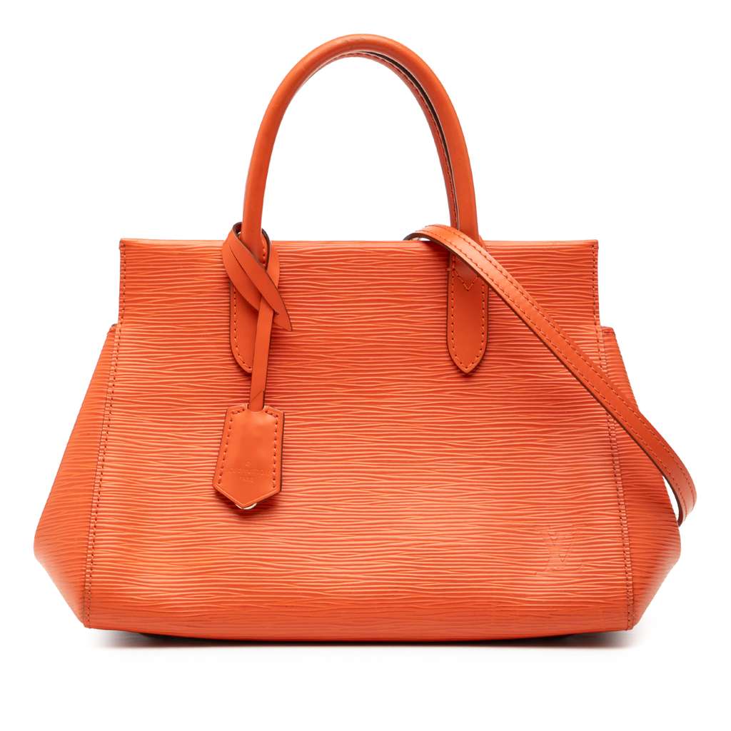 Louis Vuitton Epi Marly MM Orange Leather Very good condition - Front View