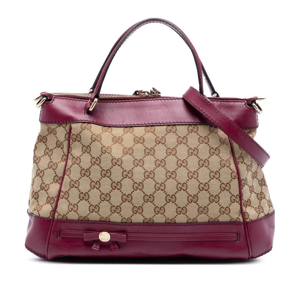 Gucci GG Canvas Mayfair Satchel Beige Very good condition - Front View
