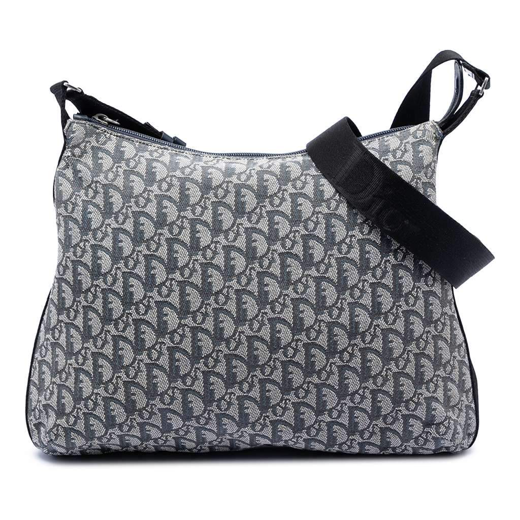 Dior Diorissimo Trotter Canvas Crossbody Blue Canvas Very good condition - Front View