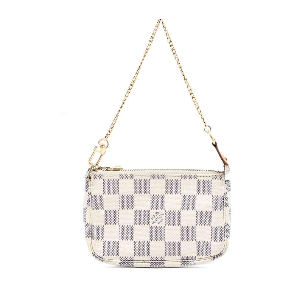 Louis Vuitton Damier Azur Mini Pochette Accessoires White Very good condition - Front View