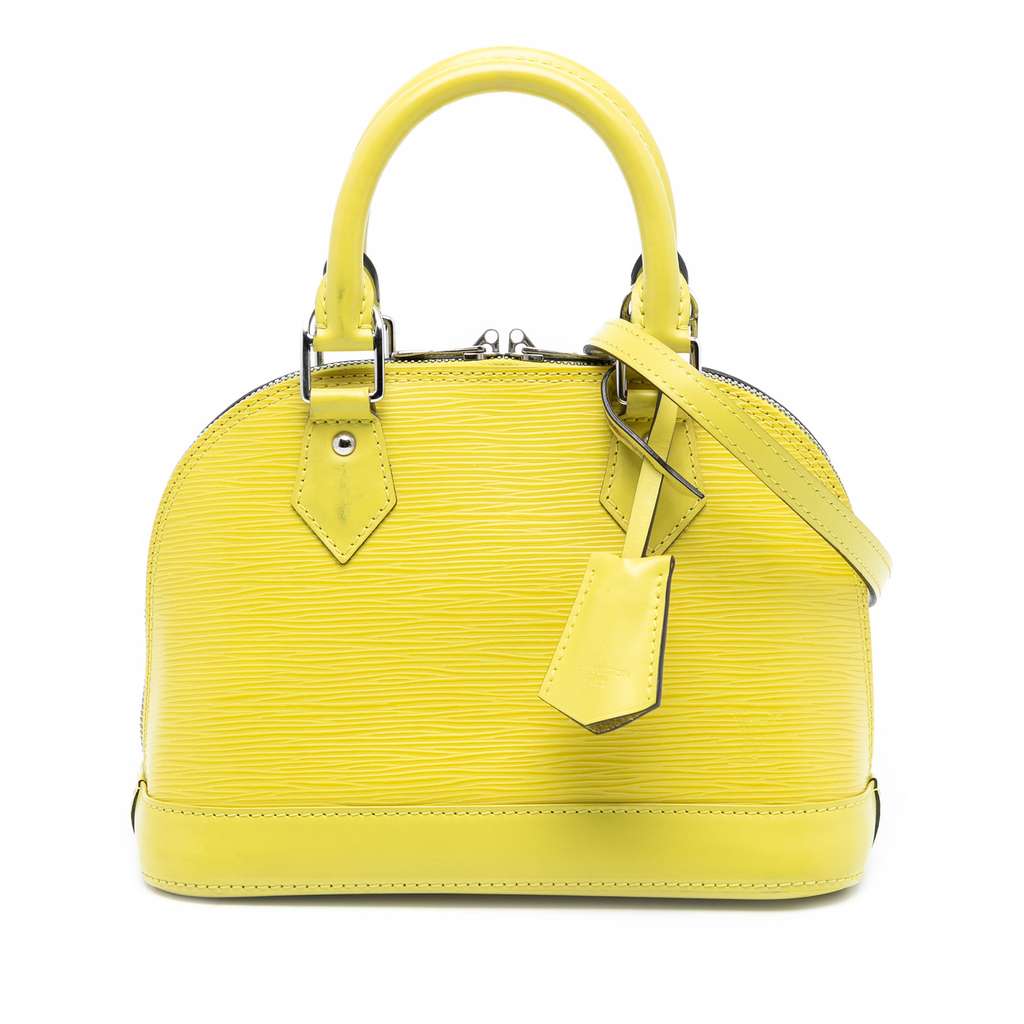 Louis Vuitton Epi Alma BB Yellow Leather Very good condition - Front View