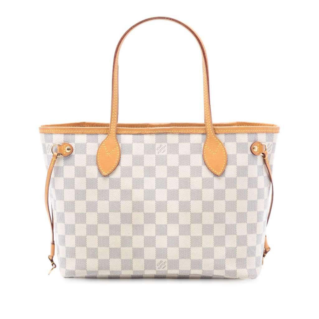 Louis Vuitton Damier Azur Neverfull PM White Very good condition - Front View
