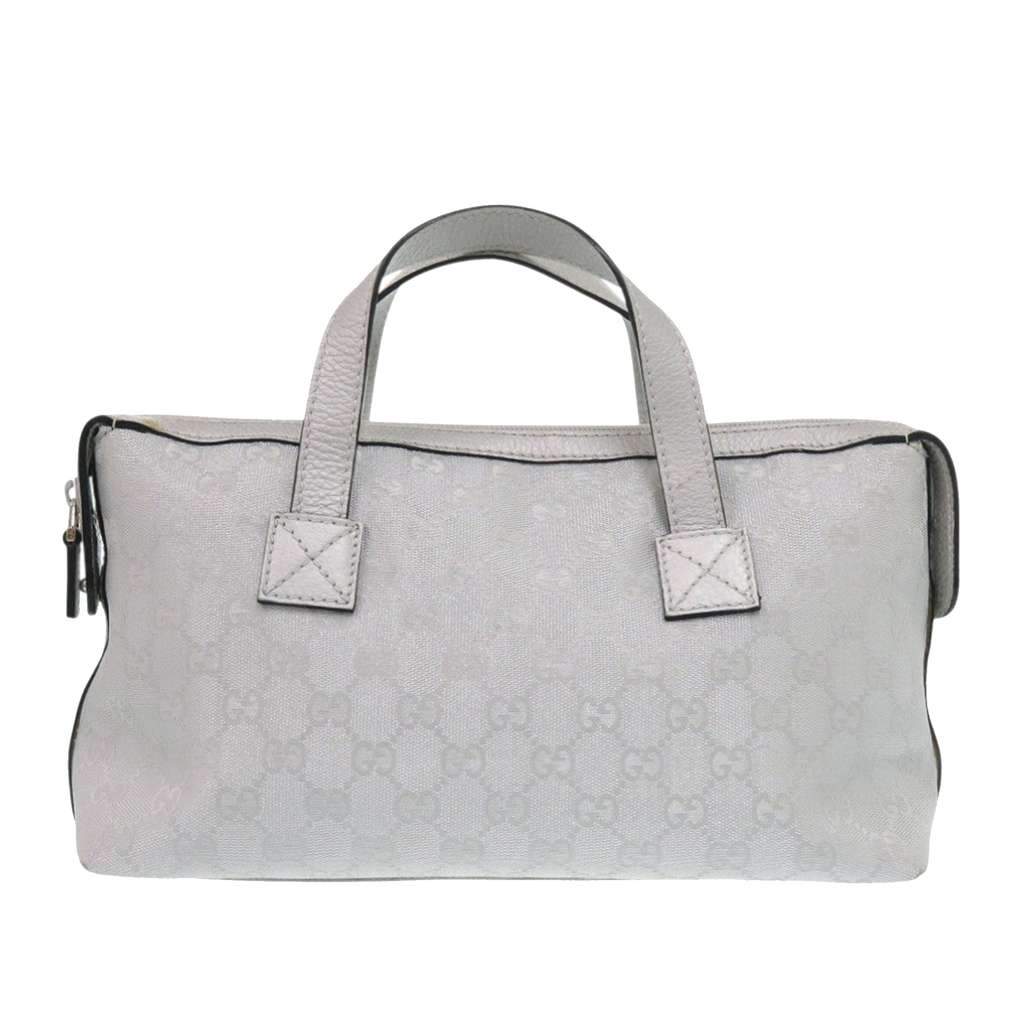 Gucci GG Canvas Handbag Silver Canvas Very good condition - Front View