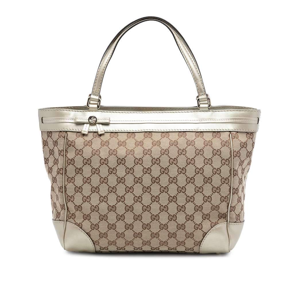 Gucci GG Canvas Mayfair Tote Beige Very good condition - Front View