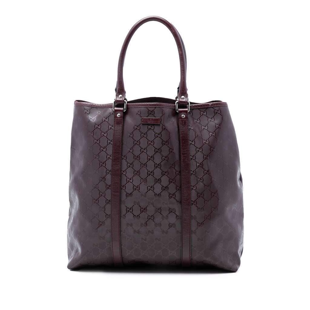 Gucci GG Imprime Joy Vertical Tote Red Canvas Very good condition - Front View