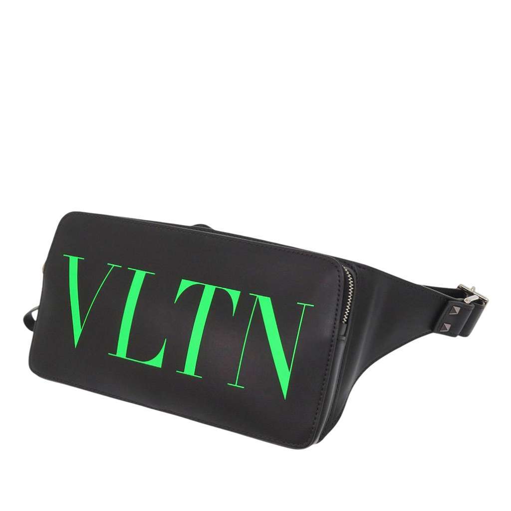 Valentino Leather VLTN Rockstud Belt Bag Black Leather Very good - Front View