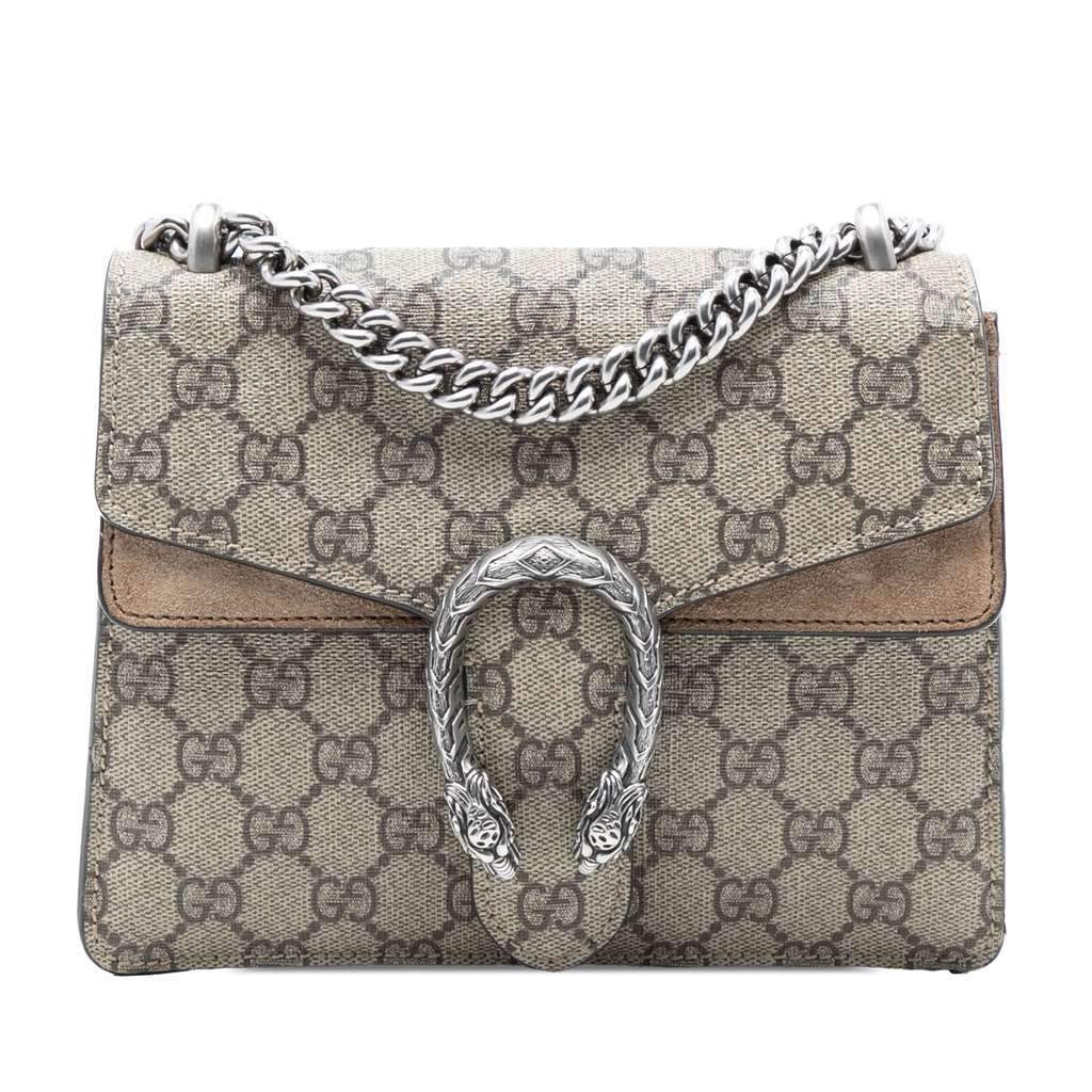 Gucci Small GG Supreme Dionysus Crossbody Beige Very good condition - Front View