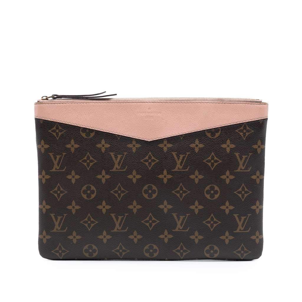Louis Vuitton Monogram Daily Pouch Brown Very good condition - Front View