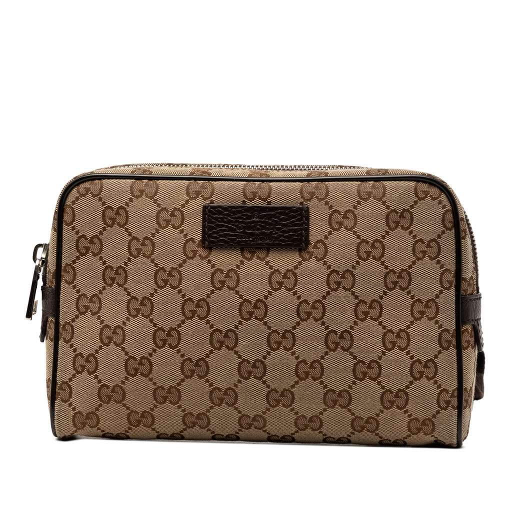 Gucci GG Canvas Belt Bag Beige Canvas Very good - Front View